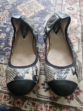 Bloch Snakeskin Astra Ballet Shoe, White Mix. 38/8